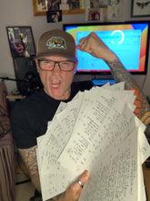 Load image into Gallery viewer, Handwritten Lyric Sheet – Personalised (Limited Time Only)