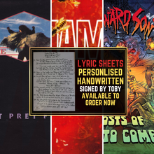 Load image into Gallery viewer, Handwritten Lyric Sheet – Personalised (Limited Time Only)
