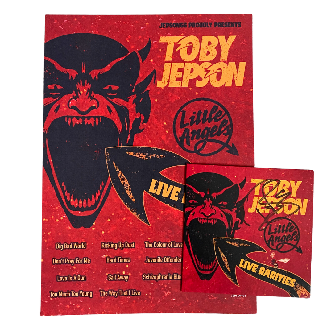 Toby Jepson's Little Angels Live Rarities vol.1 (SIGNED CD + A4 Poster store exclusive)